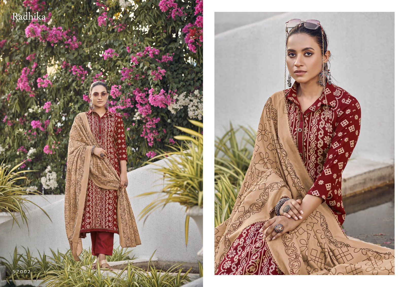 Azara Black Berry Vol 3 By Radhika Cotton Dress Material Catalog